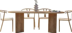 Esstisch Sabella - 100% MELAMINE - Saphireiche - 75 x 90 x 200 cm