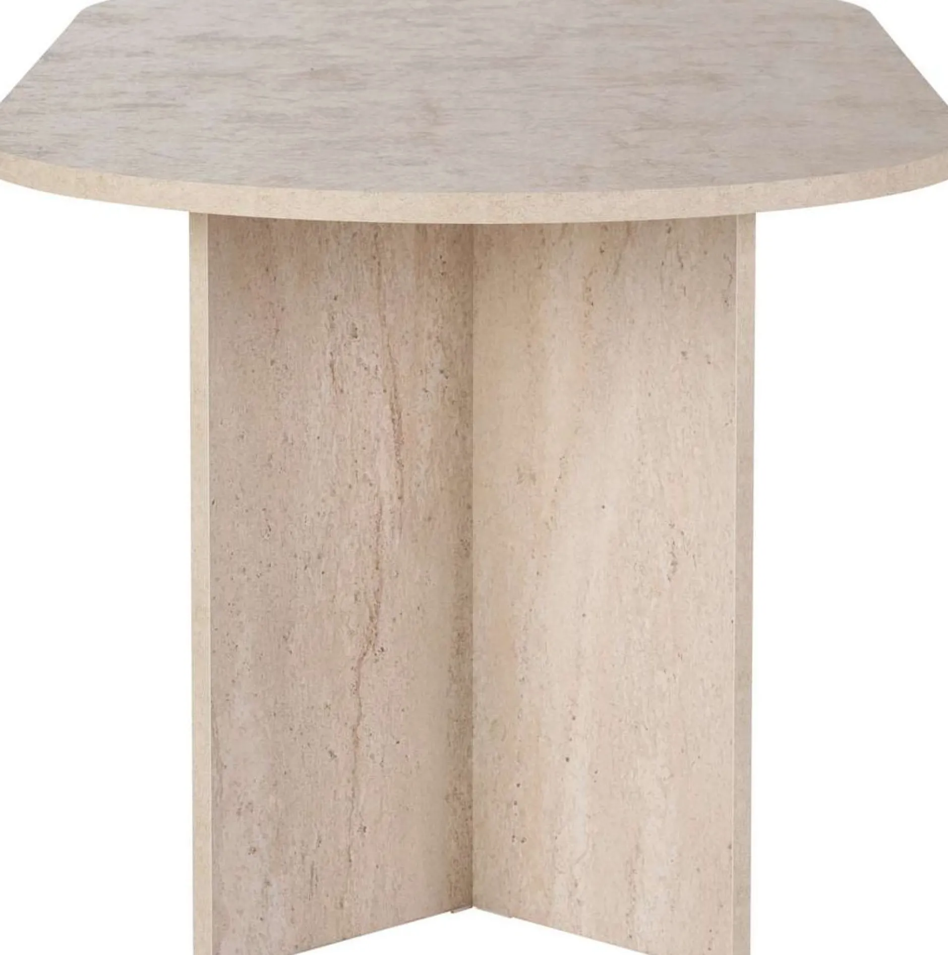 Esstisch Sabella - 100% MELAMINE - Travertin - 75 x 90 x 200 cm
