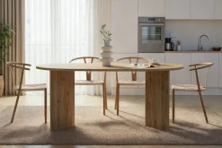 Esstisch Sablin - 100% MELAMINE - Cadiz-Eiche - 75 x 90 x 180 cm