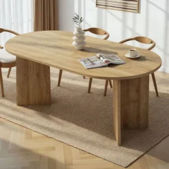 Esstisch Sablin - 100% MELAMINE - Cadiz-Eiche - 75 x 90 x 180 cm
