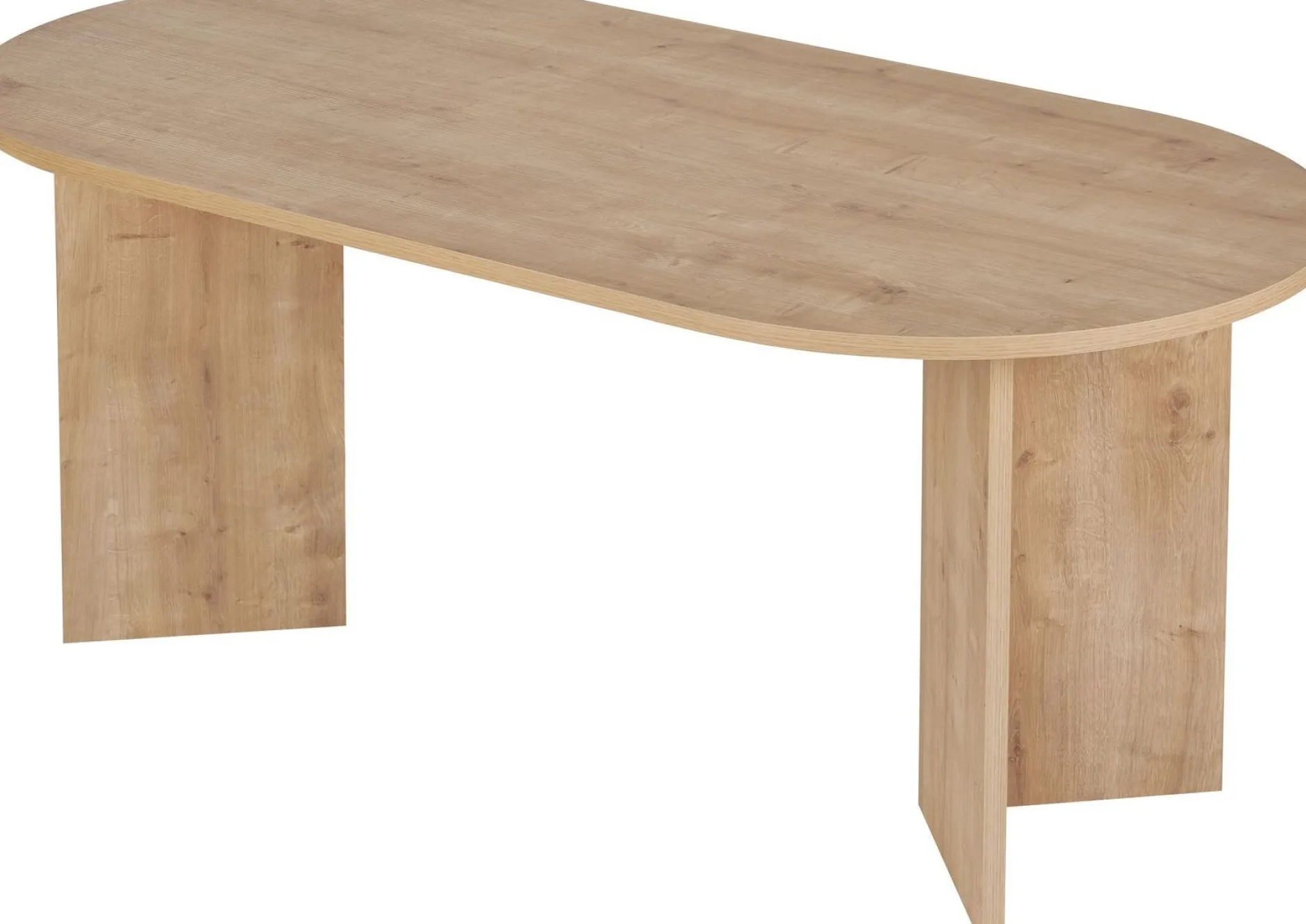 Esstisch Sablin - 100% MELAMINE - Saphireiche - 75 x 90 x 180 cm
