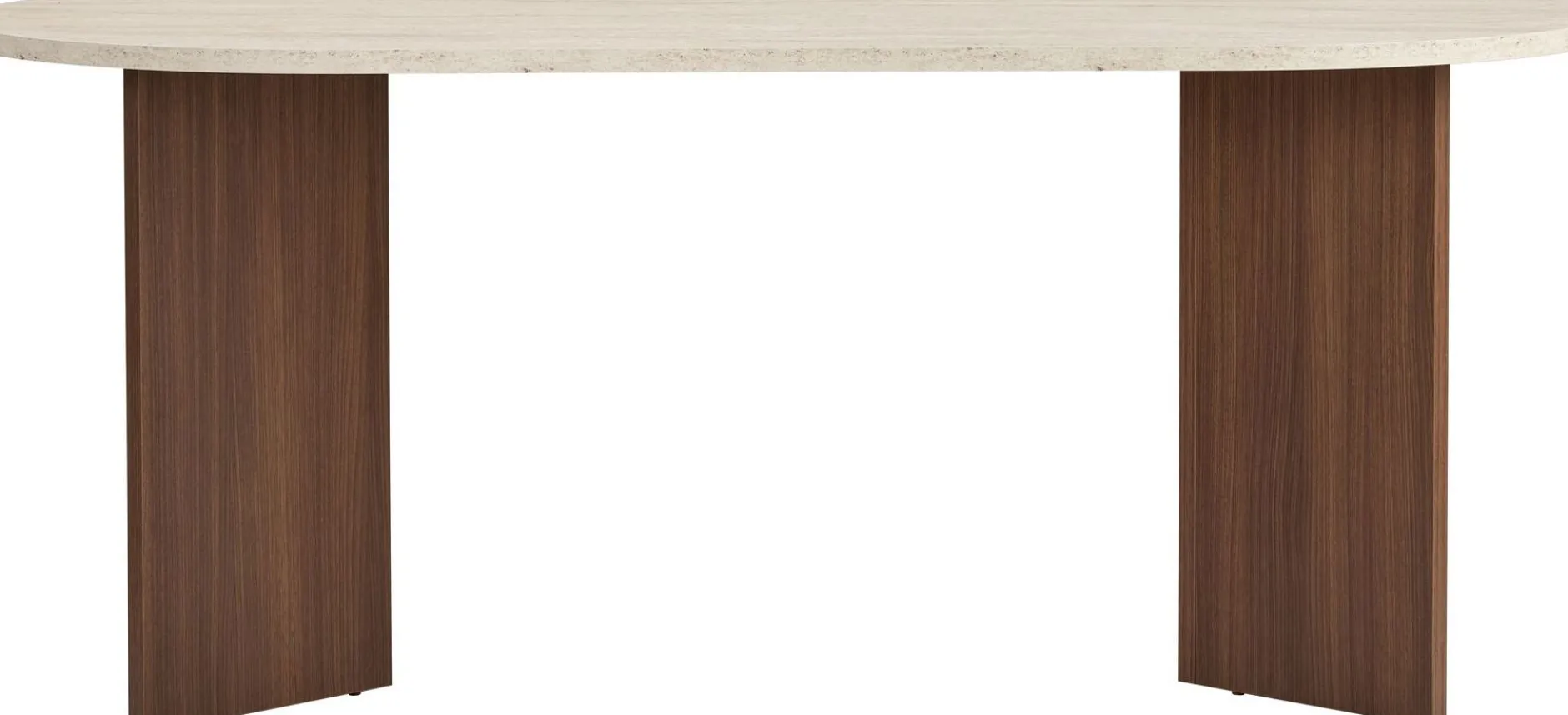 Esstisch Sablin - 100% MELAMINE - Travertin - 75 x 90 x 180 cm