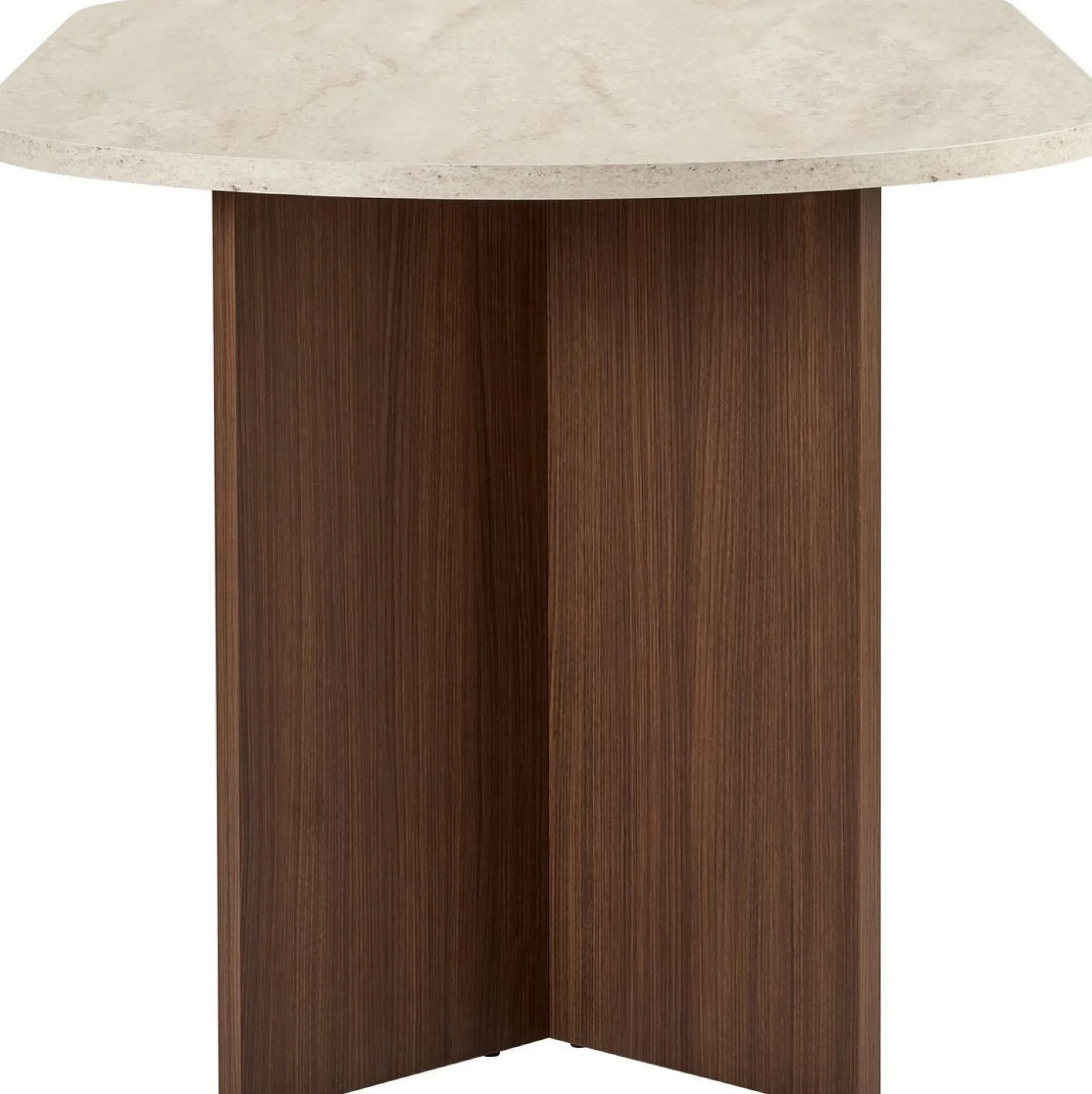 Esstisch Sablin - 100% MELAMINE - Travertin - 75 x 90 x 180 cm