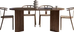 Esstisch Sablin - 100% MELAMINE - Walnuss - 75 x 90 x 180 cm