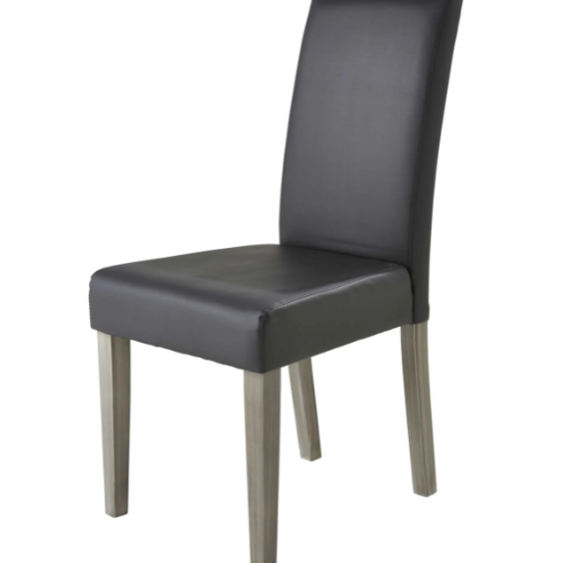 Esstischstuhl Nani - 58x45x95 cm - Dunkelgrau/Polyurethan