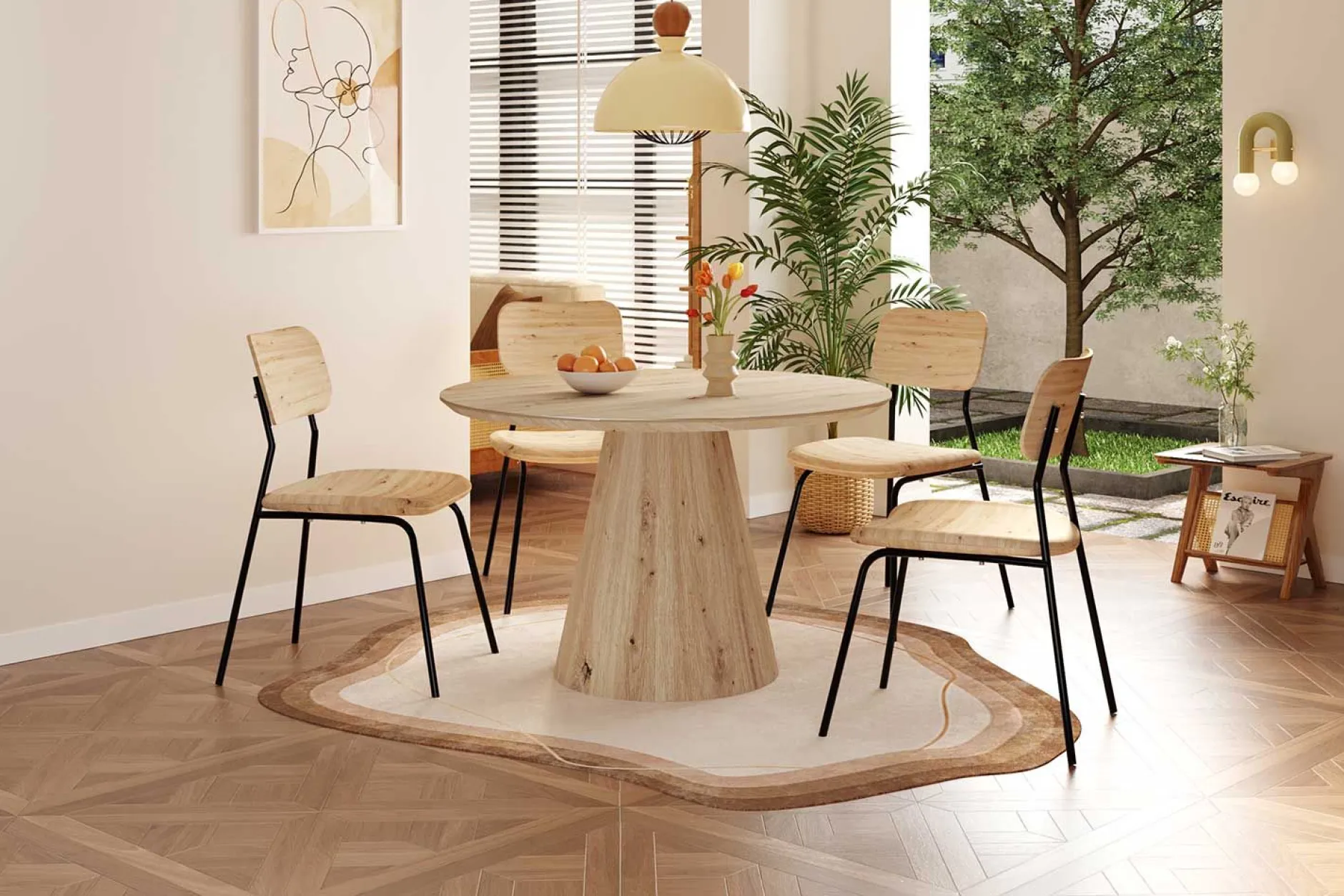 Esstisch Tigo | Ø120 x 75 cm | Old Oak Design