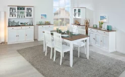 Esstisch Westerland 160x90cm - weiß/braun