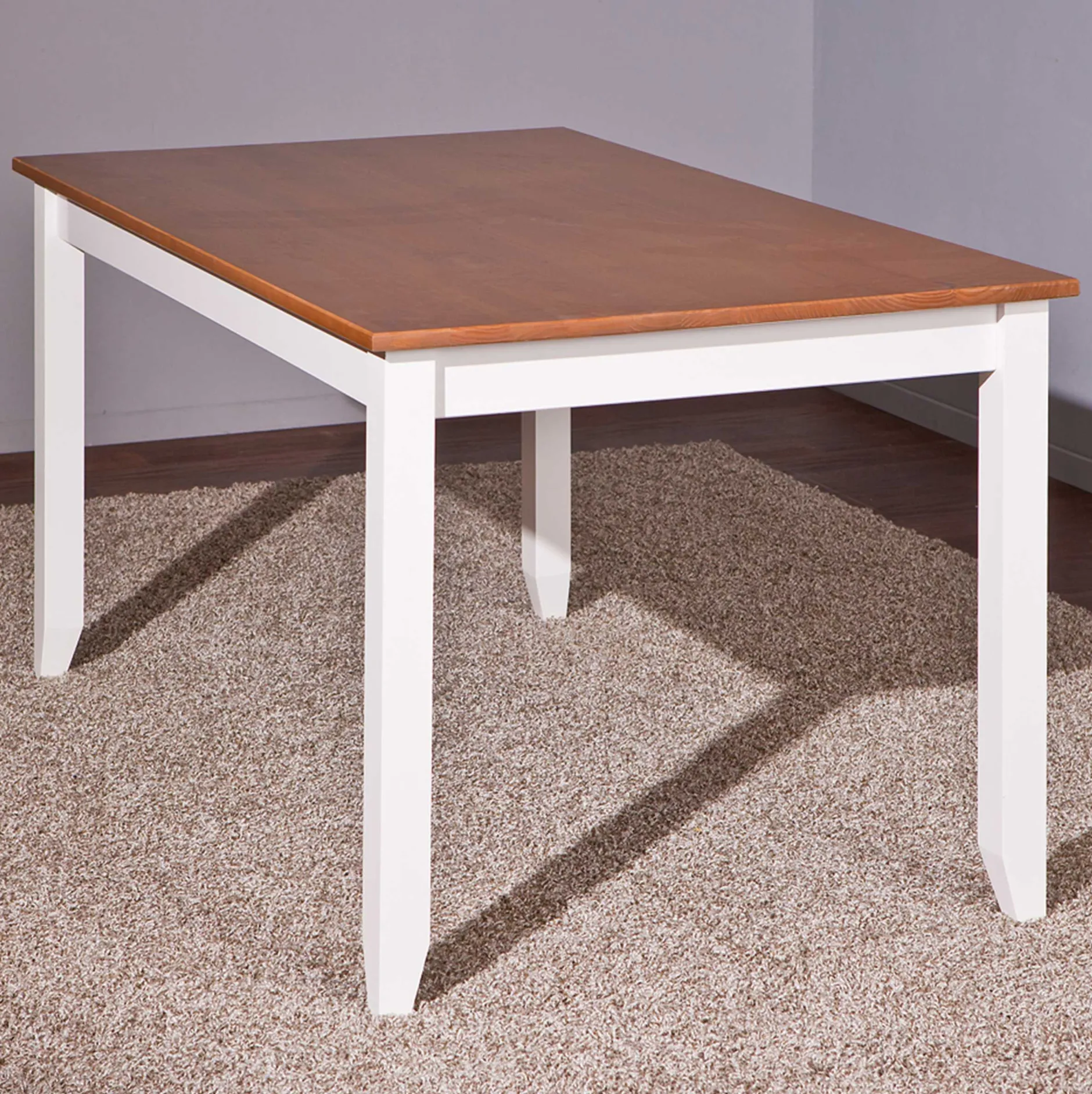 Esstisch Westerland 160x90cm - weiß/braun
