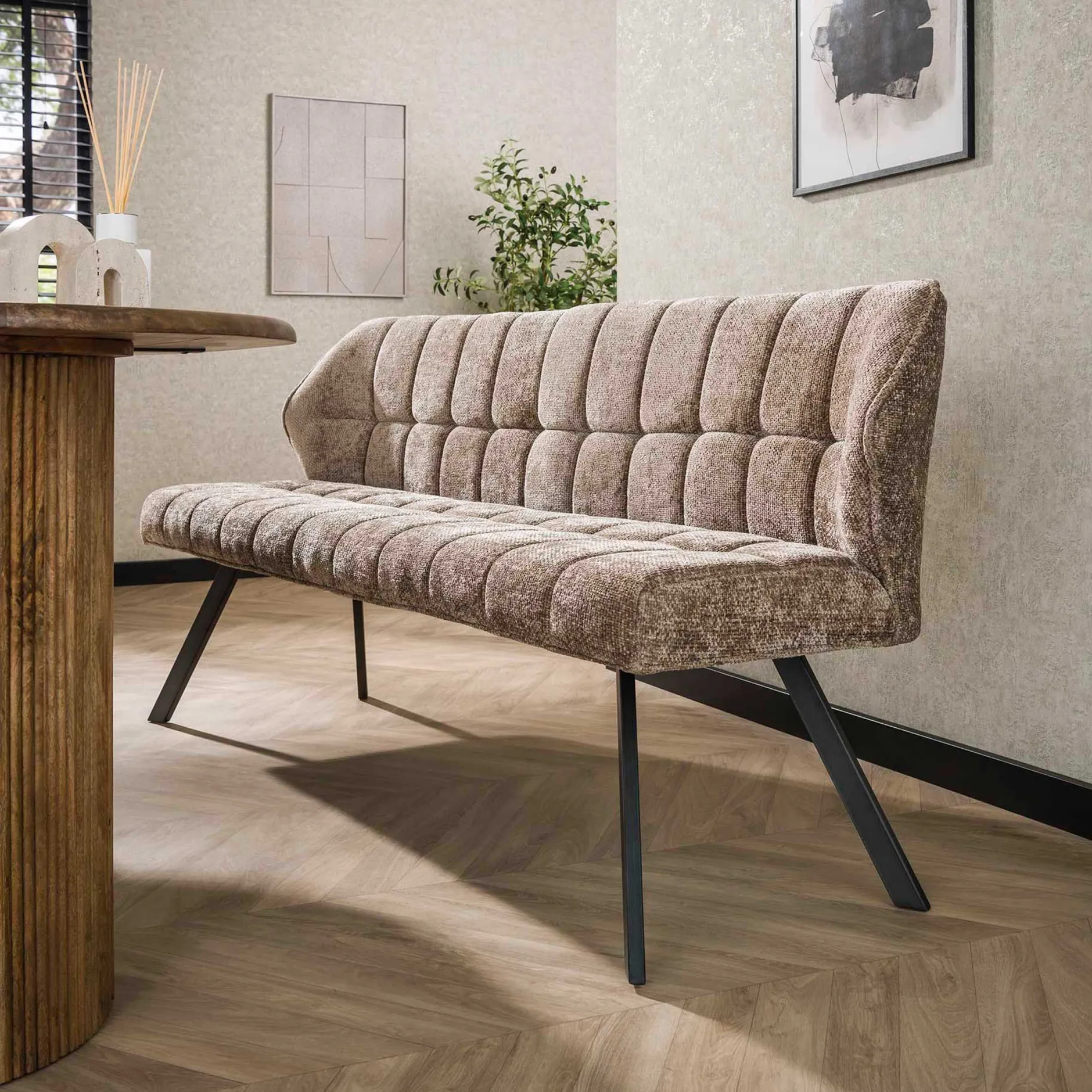 Esszimmerbank Aster - 180x58x81cm - champagner