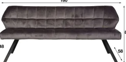 Esszimmerbank Baena | 180 x 59 x 84 | Grün