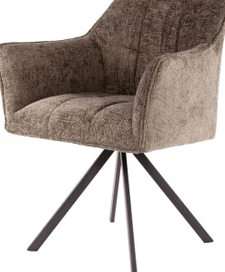 Esszimmer-Drehstuhl Aster - 63x60x81cm - taupe