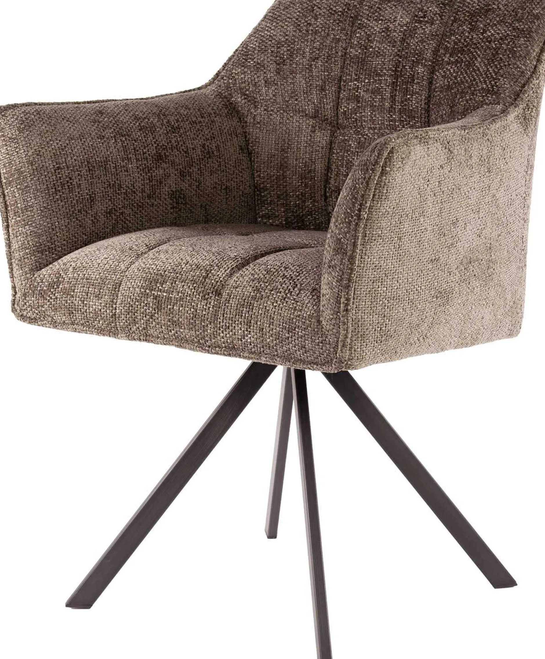 Esszimmer-Drehstuhl Aster - 63x60x81cm - taupe