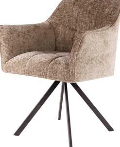 Esszimmer-Drehstuhl Aster - 63x60x81cm - champagner