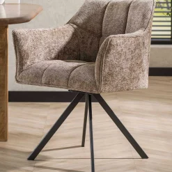 Esszimmer-Drehstuhl Aster - 63x60x81cm - champagner