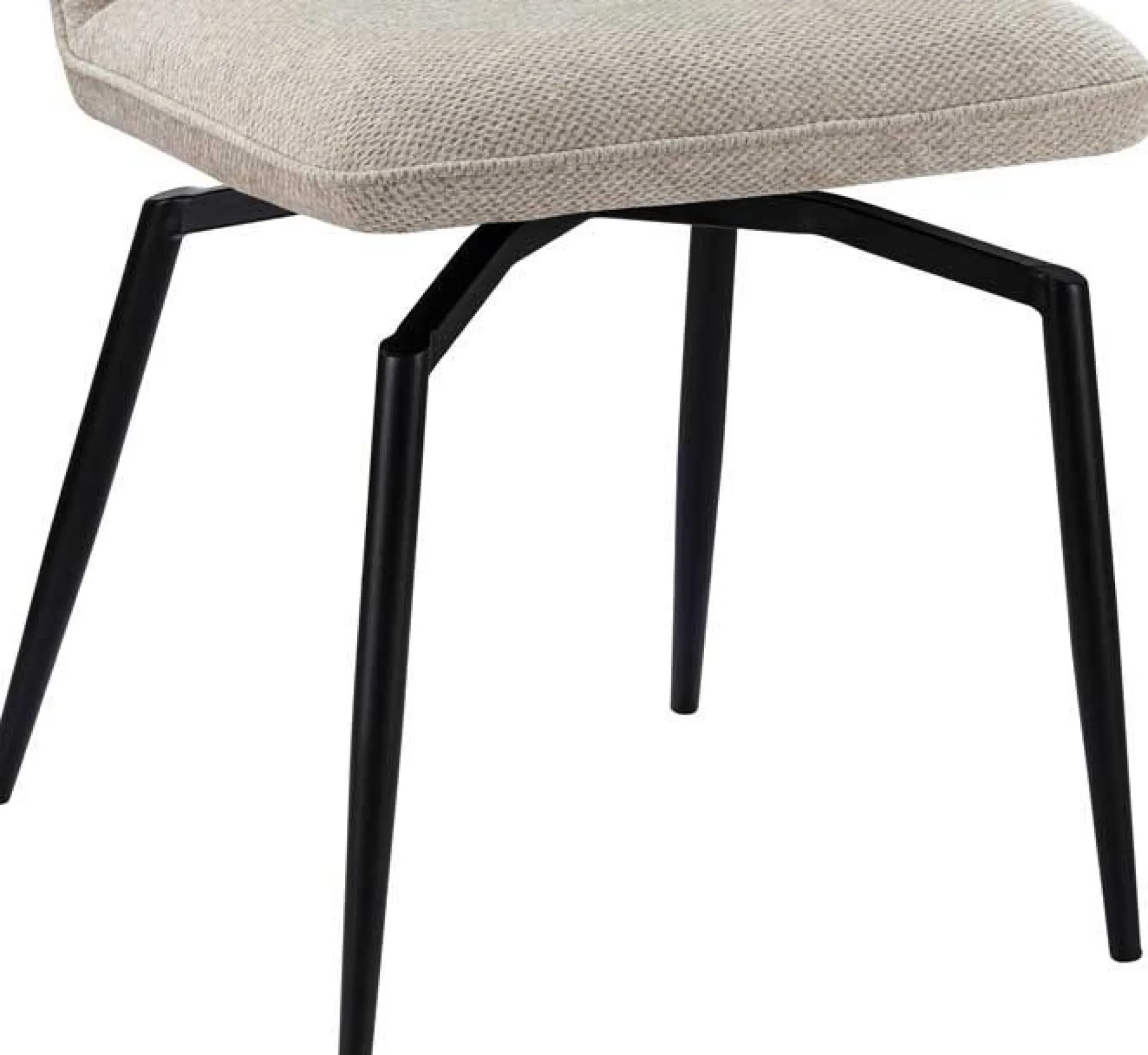 Esszimmer-Drehstuhl Lara - 46x60x89cm - écru