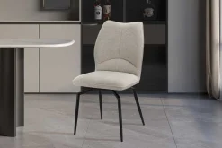 Esszimmer-Drehstuhl Lara - 46x60x89cm - écru