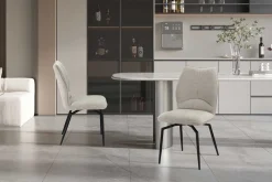 Esszimmer-Drehstuhl Lara - 46x60x89cm - écru