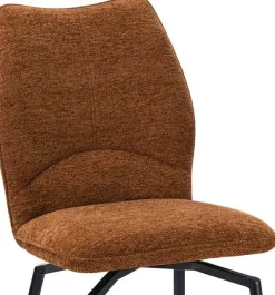 Esszimmer-Drehstuhl Lara - 46x60x89cm - Rost