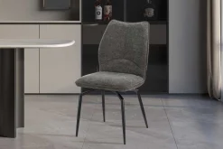Esszimmer-Drehstuhl Lara - 46x60x89cm - grau