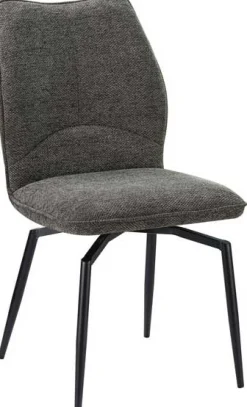 Esszimmer-Drehstuhl Lara - 46x60x89cm - grau