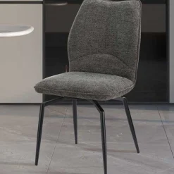 Esszimmer-Drehstuhl Lara - 46x60x89cm - grau