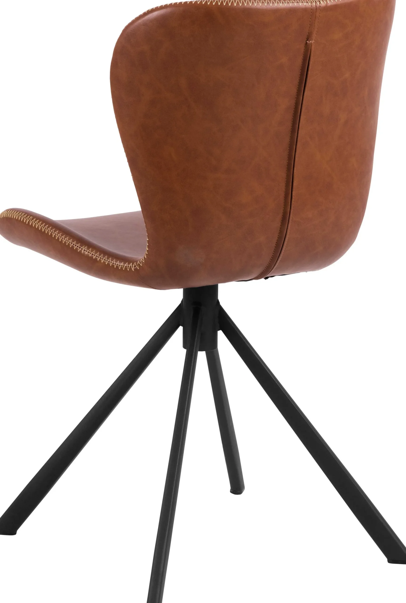 Esszimmer-Drehstuhl Tilda Kunstleder - braun/schwarz