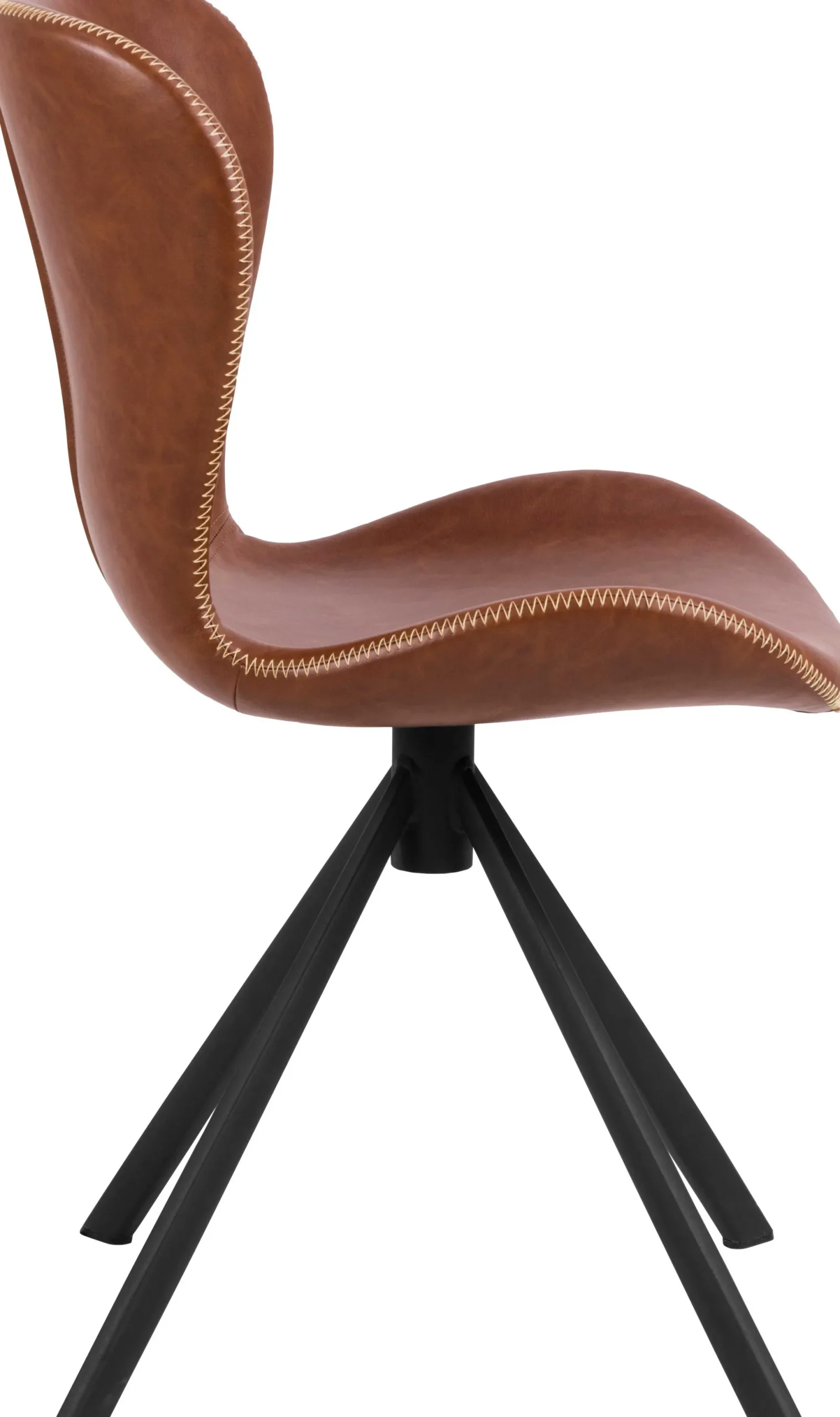 Esszimmer-Drehstuhl Tilda Kunstleder - braun/schwarz