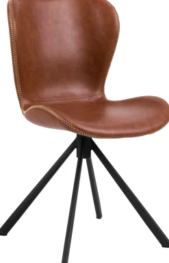 Esszimmer-Drehstuhl Tilda Kunstleder - braun/schwarz