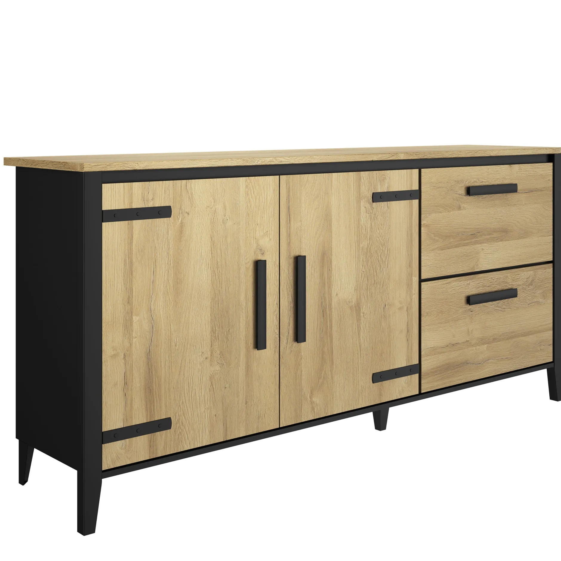 Esszimmergarnitur Kork | Esstisch, Vitrine, Anrichte | Gold Oak Design