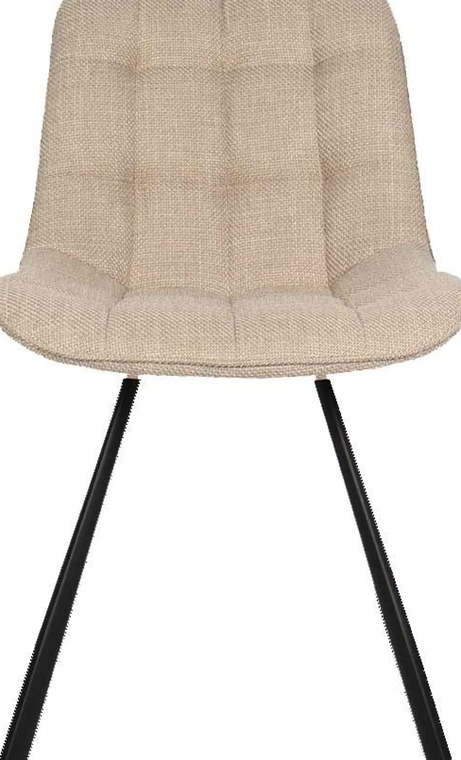 Esszimmerstuhl Ariba mit Metallbeinen - beige