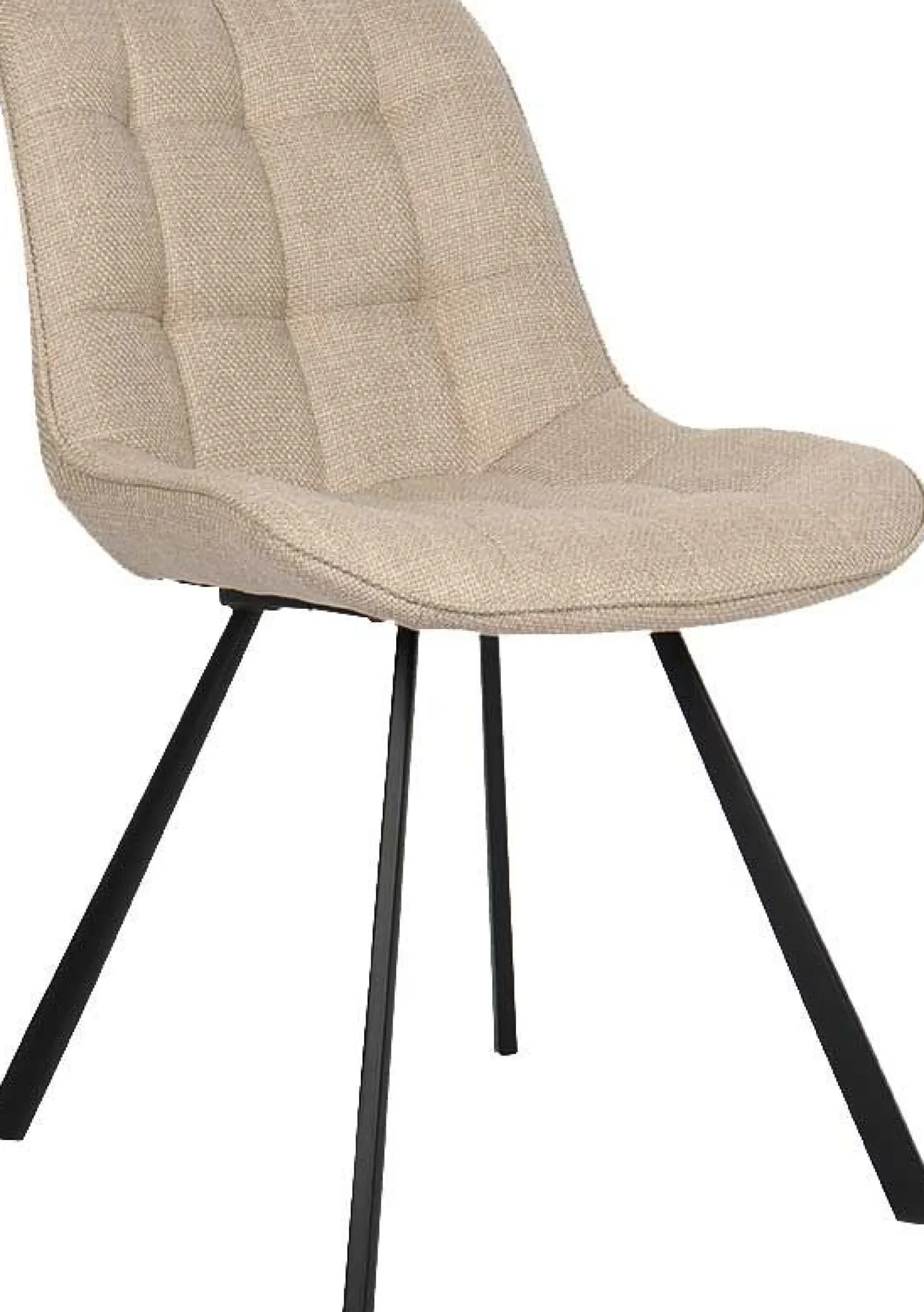 Esszimmerstuhl Ariba mit Metallbeinen - beige