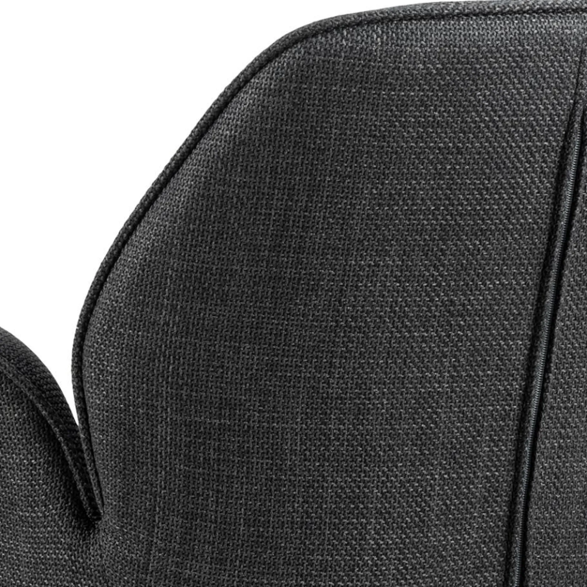 Esszimmerstuhl Aubin mit Armlehne - Drehbar - anthrazit/schwarz