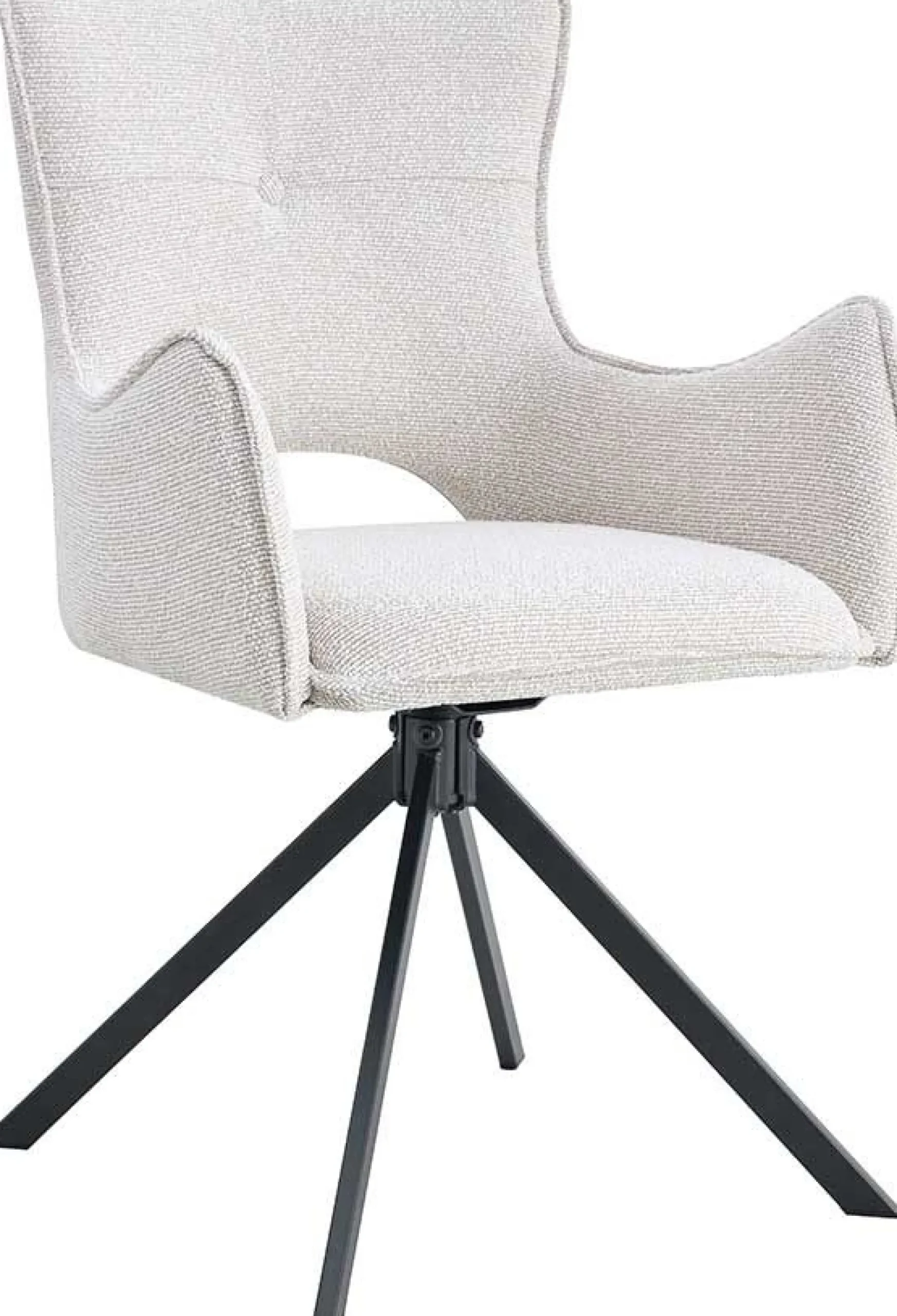 Esszimmerstuhl Billy - 58x60x88cm - drehbar - ecru