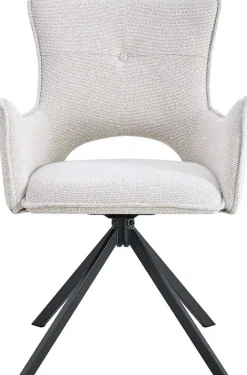 Esszimmerstuhl Billy - 58x60x88cm - drehbar - ecru