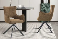 Esszimmerstuhl Billy - 58x60x88cm - drehbar - Rost