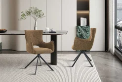 Esszimmerstuhl Billy - 58x60x88cm - drehbar - Rost