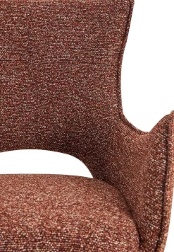 Esszimmerstuhl Billy - 58x60x88cm - drehbar - rot