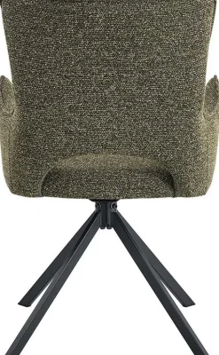 Esszimmerstuhl Billy - 58x60x88cm - drehbar - grün