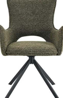Esszimmerstuhl Billy - 58x60x88cm - drehbar - grün