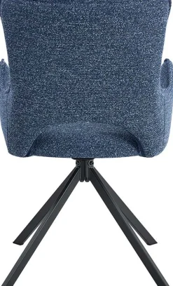 Esszimmerstuhl Billy - 58x60x88cm - drehbar - blau