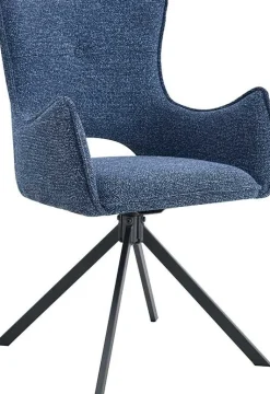 Esszimmerstuhl Billy - 58x60x88cm - drehbar - blau