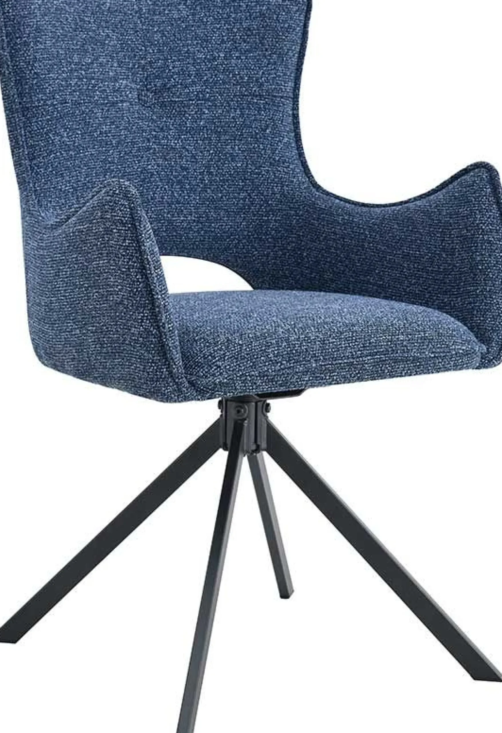 Esszimmerstuhl Billy - 58x60x88cm - drehbar - blau