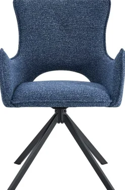 Esszimmerstuhl Billy - 58x60x88cm - drehbar - blau