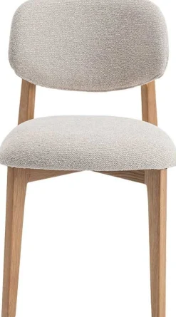 Esszimmerstuhl Carmen - 48x59x83,5cm - Eiche massiv/beige Stoff
