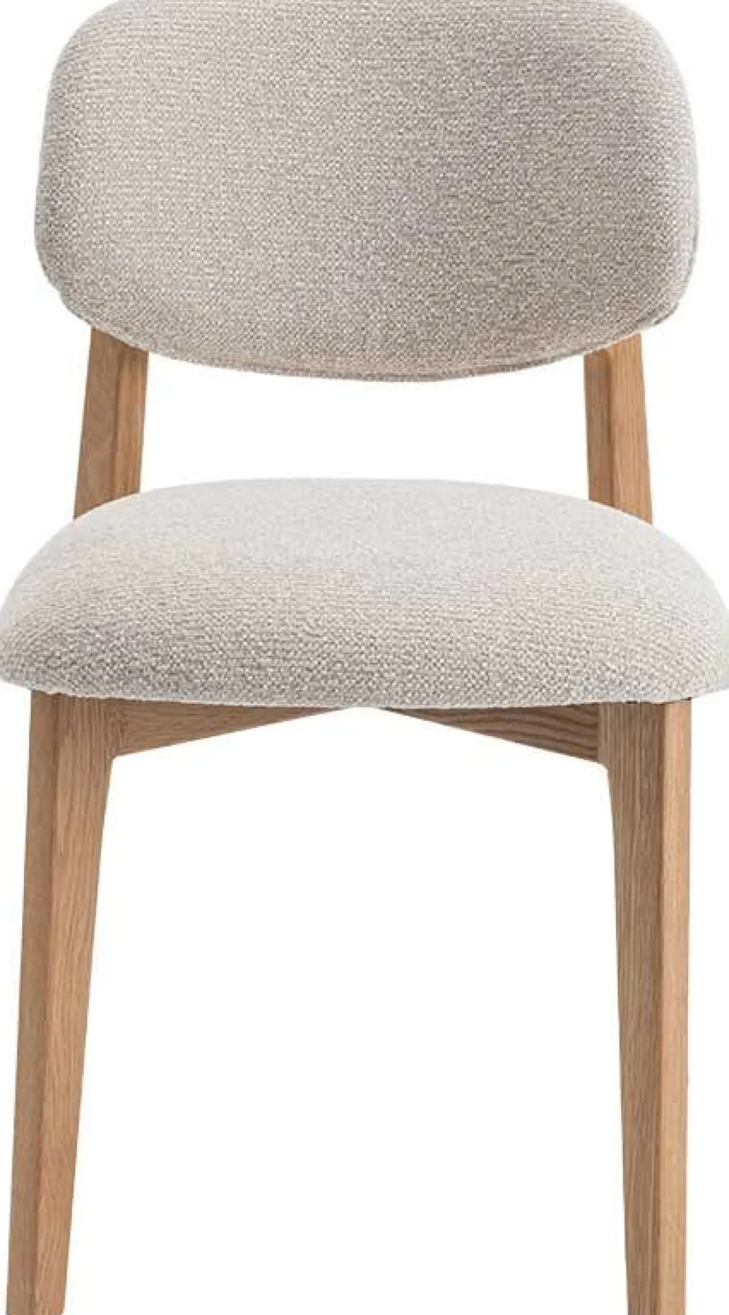 Esszimmerstuhl Carmen - 48x59x83,5cm - Eiche massiv/beige Stoff