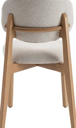 Esszimmerstuhl Carmen - 48x59x83,5cm - Eiche massiv/beige Stoff