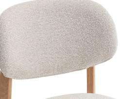 Esszimmerstuhl Carmen - 48x59x83,5cm - Eiche massiv/beige Stoff