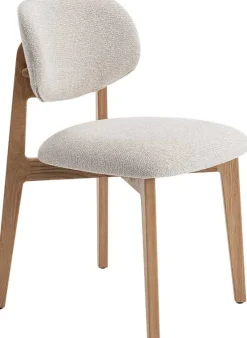 Esszimmerstuhl Carmen - 48x59x83,5cm - Eiche massiv/beige Stoff