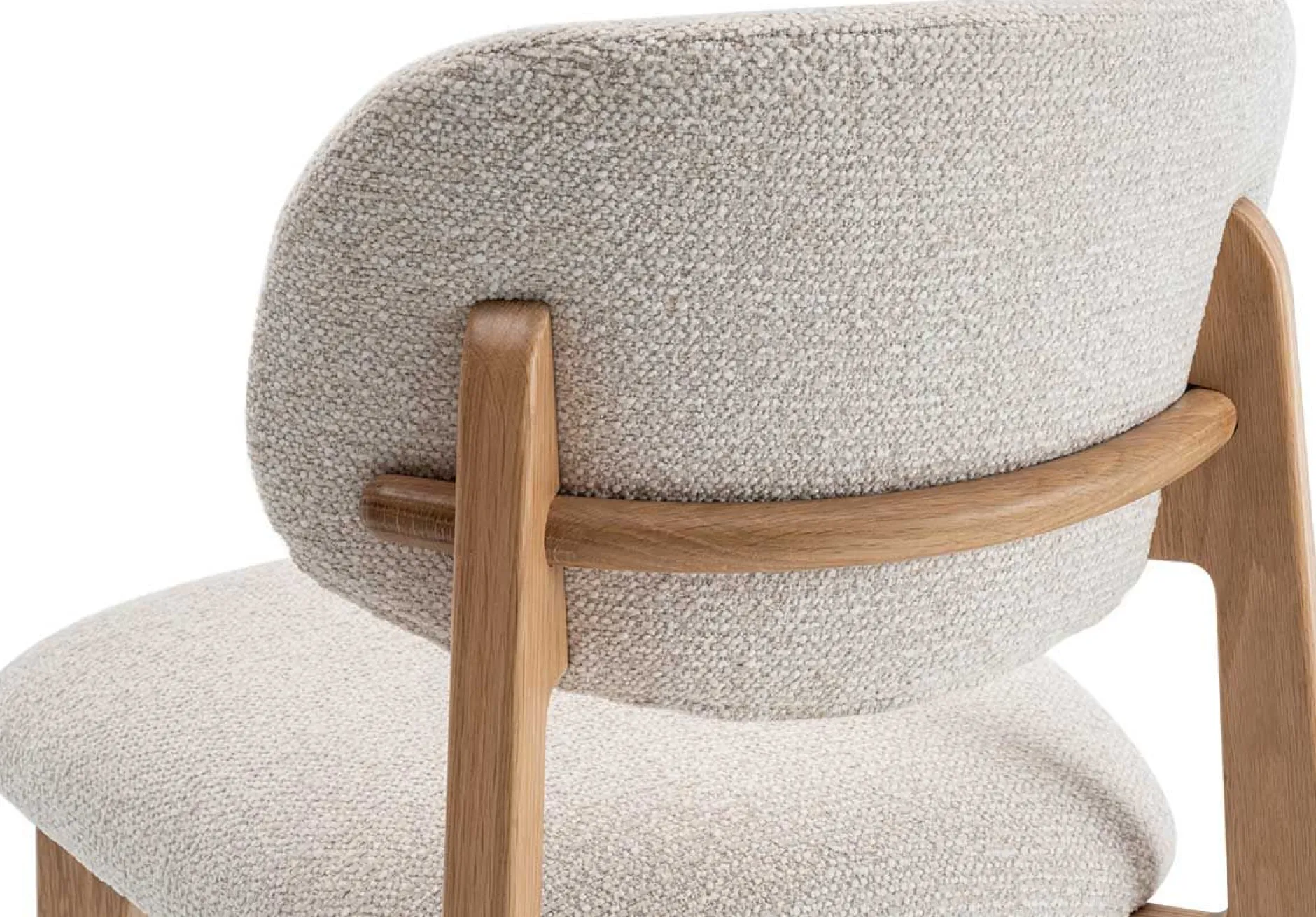 Esszimmerstuhl Carmen - 48x59x83,5cm - Eiche massiv/beige Stoff