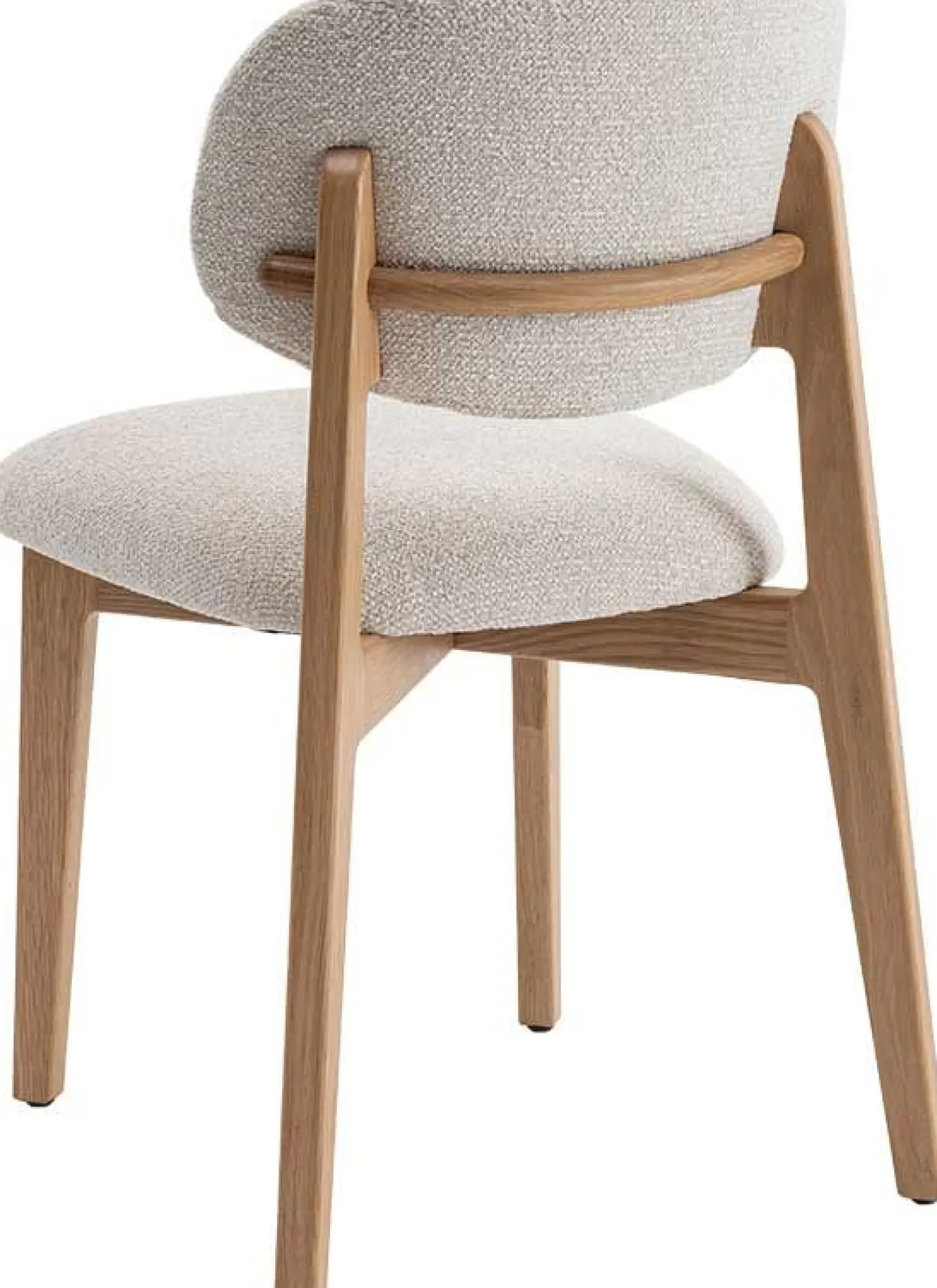 Esszimmerstuhl Carmen - 48x59x83,5cm - Eiche massiv/beige Stoff
